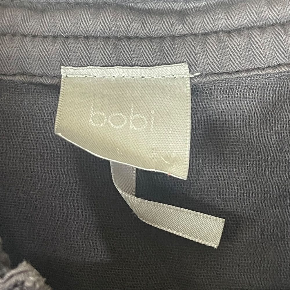 Bobi Grey Cotton Jacket Sz L - Picture 9 of 9